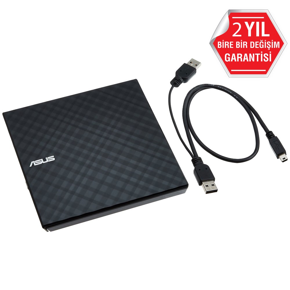 Asus SDRW-08D2S-U DVD-RW Siyah Slim USB2.0 Harici resmi