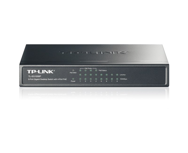 Tp-Link TL-SG1008P 8 Port Gigabt- 4 port POE Swit* resmi