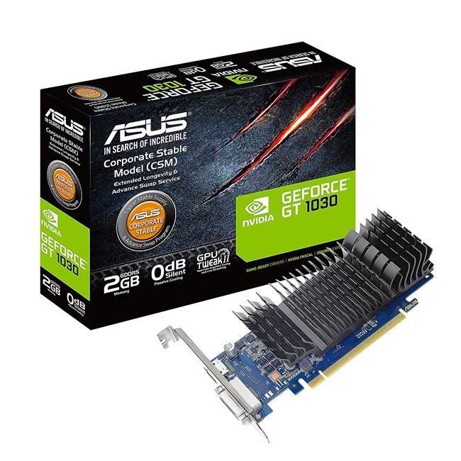 Asus GeForce GT 1030 2GB GDDR5 64B Dvi Hdmi resmi