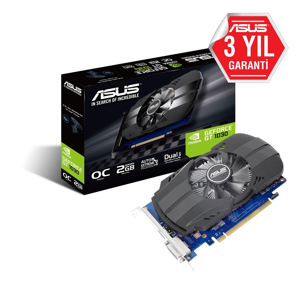 Asus GeForce GT 1030 2GB Phoenix OC GDDR5 64Bit resmi