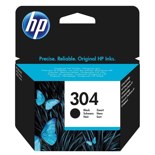 HP N9K06AE Siyah Mürekkep Kartuş (304) resmi