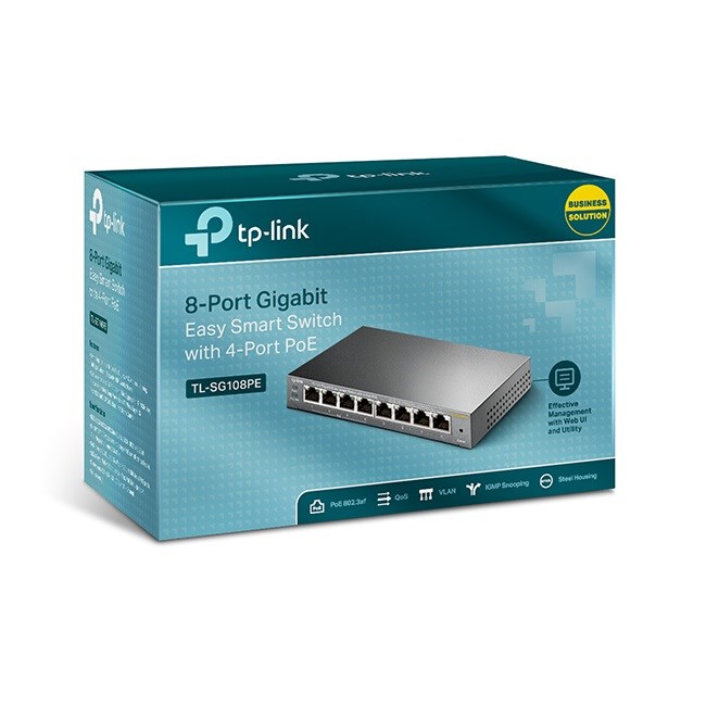 Tp-Link TL-SG108PE Easy Smart 4 Port PoE Switch* resmi