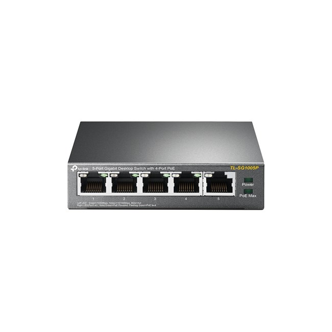 Tp-Link TL-SG1005P 5 Port 10/100/1000Mb 4 Prt POE* resmi