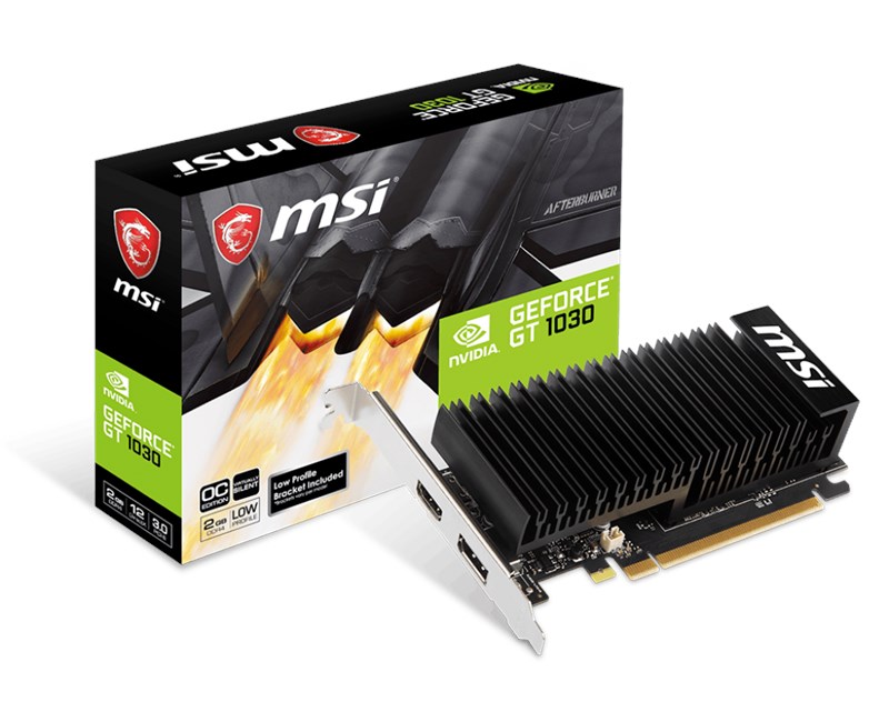 MSI GeForce GT 1030 2GB 2GHD4 LP OC GDDR4 64Bit resmi