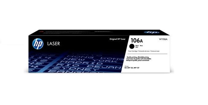 HP W1106A Siyah Toner Kartuş (106A) resmi