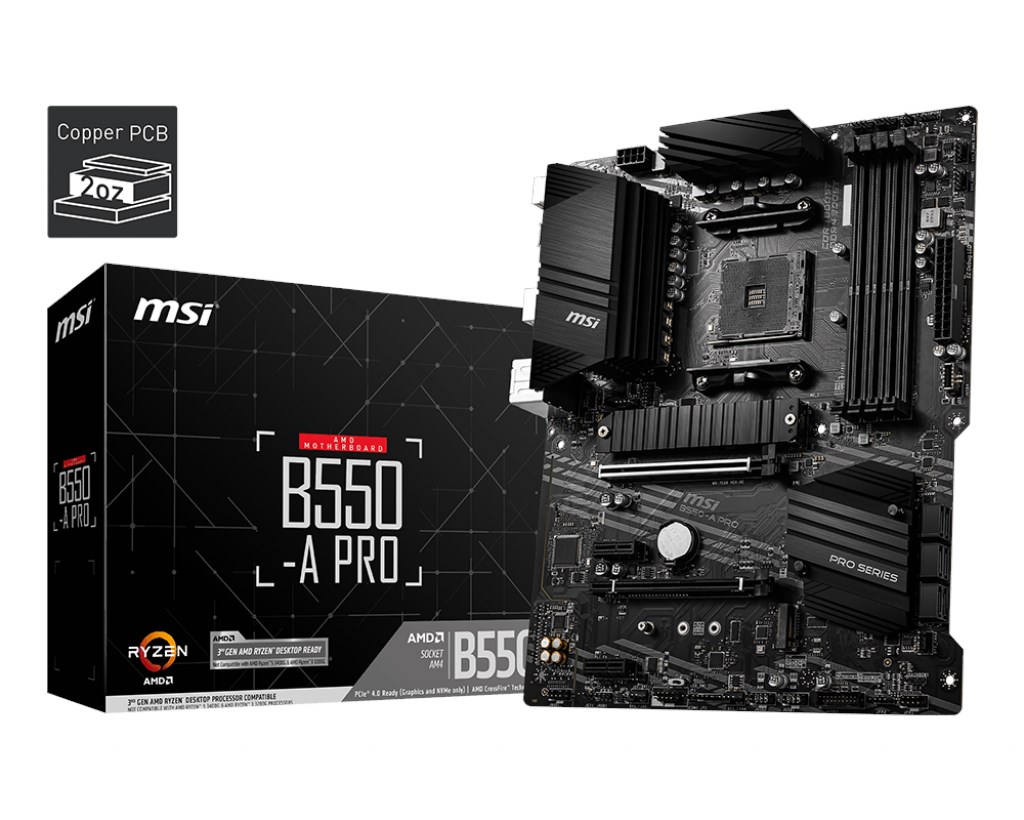 MSI B550-A Pro AM4 Ryzen DDR4 Hdmi Dp Usb3.2 resmi