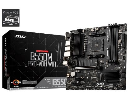 MSI B550M Pro Vdh Wifi AM4 Ryzen DDR4 Vga Hdmi Dp resmi