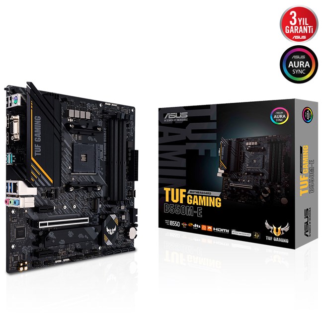 Asus Tuf Gaming B550M-E AM4 Ryzen DDR4 Vga Hdmi Dp resmi