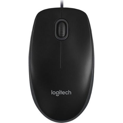 Logitech B100 Kablolu Optik Mouse Siyah 910-003357 resmi