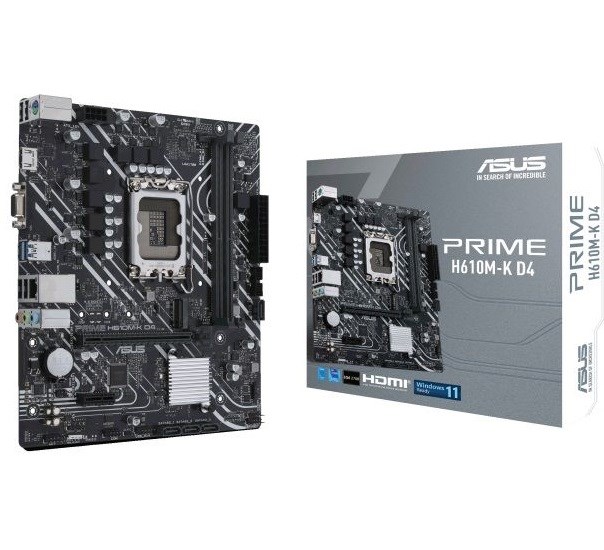 Asus Prime H610M-K D4 1700P Vga Hdmi resmi