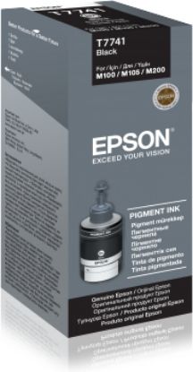 EPSON C13T77414A BLACK, PIGMENT-140ML-M105,M100,M200 resmi