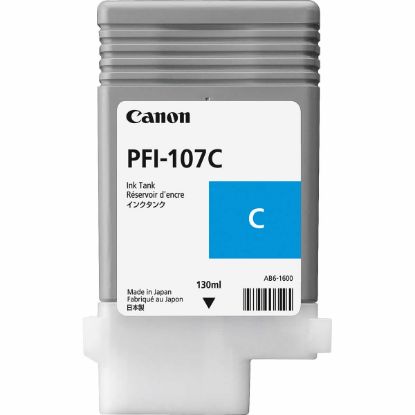 CANON 6706B001 PFI-107C CYAN KARTUS (130 ML)IPF 670/IPF 680/IPF 685/IPF770/IPF 780/IPF 785 resmi