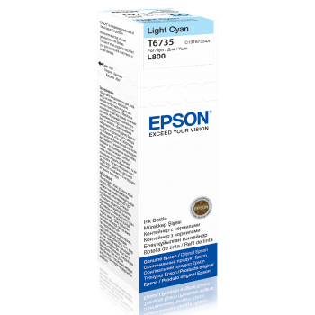 EPSON C13T67354A AÇIK MAVİ MÜREKKEP KARTUŞ 70ML L800, L1800 resmi