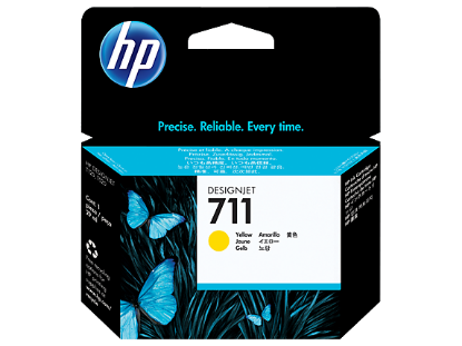 HP CZ132A (711) SARI 29 ML GENIS FORMAT MUREKKEP KARTUSU resmi