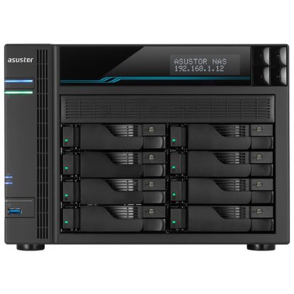 ASUSTOR AS6508T INTEL C3538 8 BAY NAS(8X18TB SUPPORT) 8GB DDR4(64GB SUPPORT) M.2 SLOTS X2 10 GBE X 2 2.5 GBE X 2 USB 3.2 X 2 VERİ DEPOLAMA CİHAZI resmi