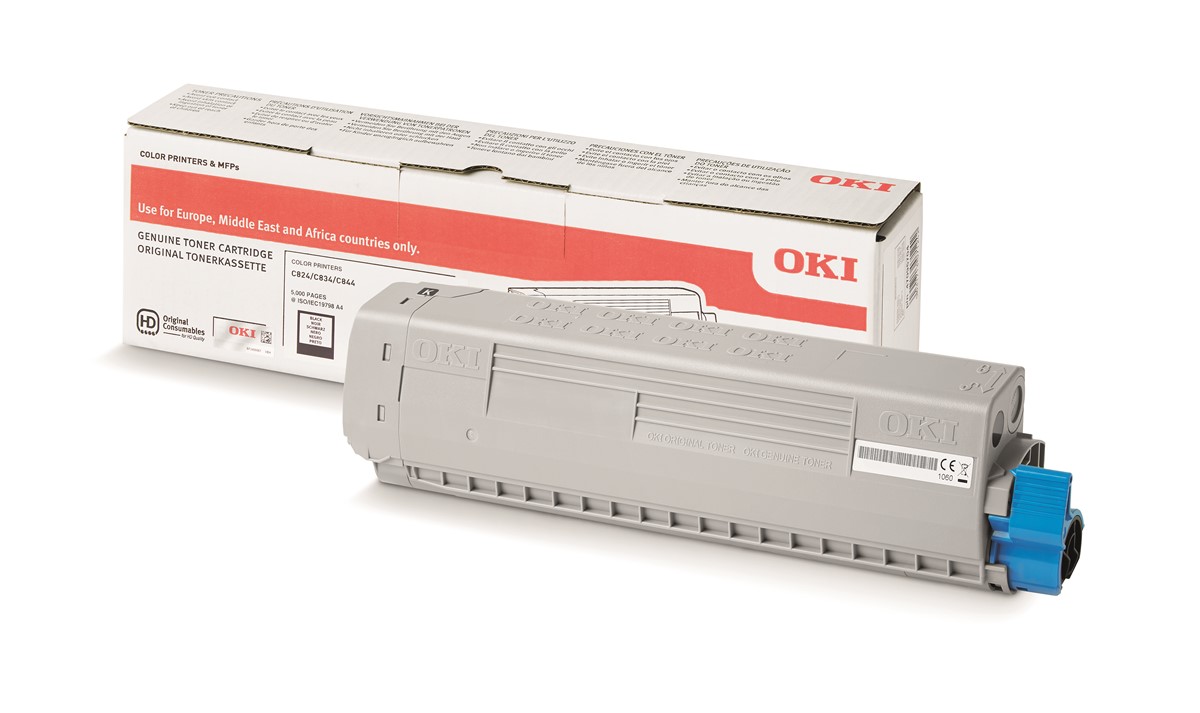 OKI 47095704 TONER-K-C824/C834/C844-5K SİYAH TONER 5000 SAYFA resmi