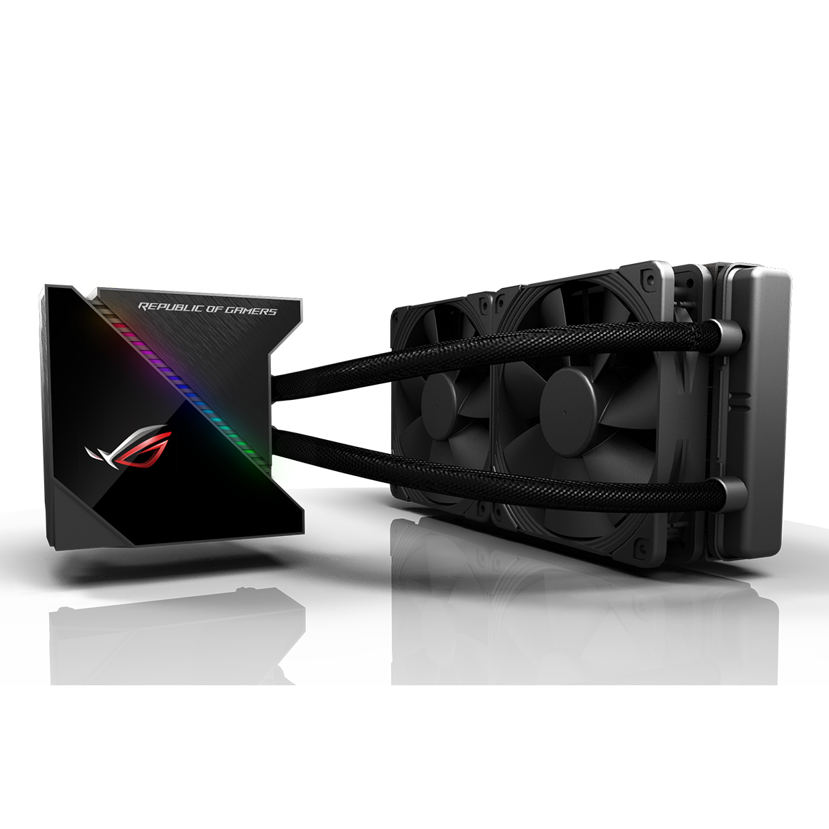 ASUS ROG RYUJIN 240 OLED AURA SYNC RGB 2X NOCTUA İPPC 2000 PWM 120MM FAN SIVI CPU SOĞUTUCUSU resmi