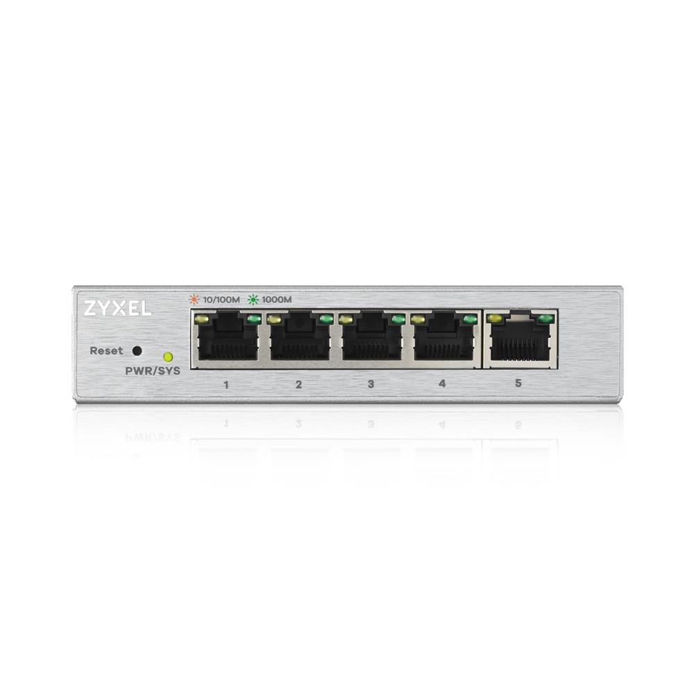 ZYXEL GS1200-5 5 PORT 10/100/1000 Mbps GIGABIT WEB YONETİLEBİLİR SWITCH resmi