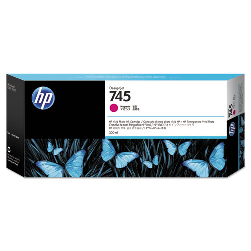 HP F9K01A (745) MACENTA 300 ML GENIS FORMAT MUREKKEP KARTUSU resmi