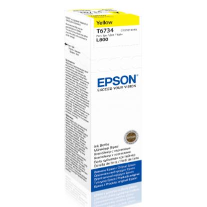 EPSON C13T67344A SARI MÜREKKEP KARTUŞ 70ML L800,L1800 resmi