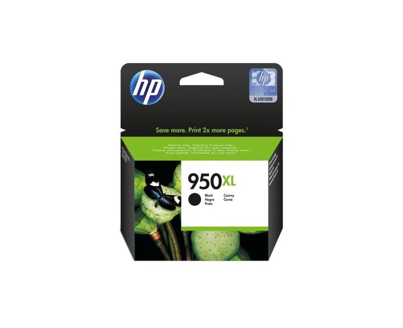 HP CN045AE (950XL) SIYAH YUKSEK KAPASITELI MUREKKEP KARTUSU 2.300 SAYFA resmi