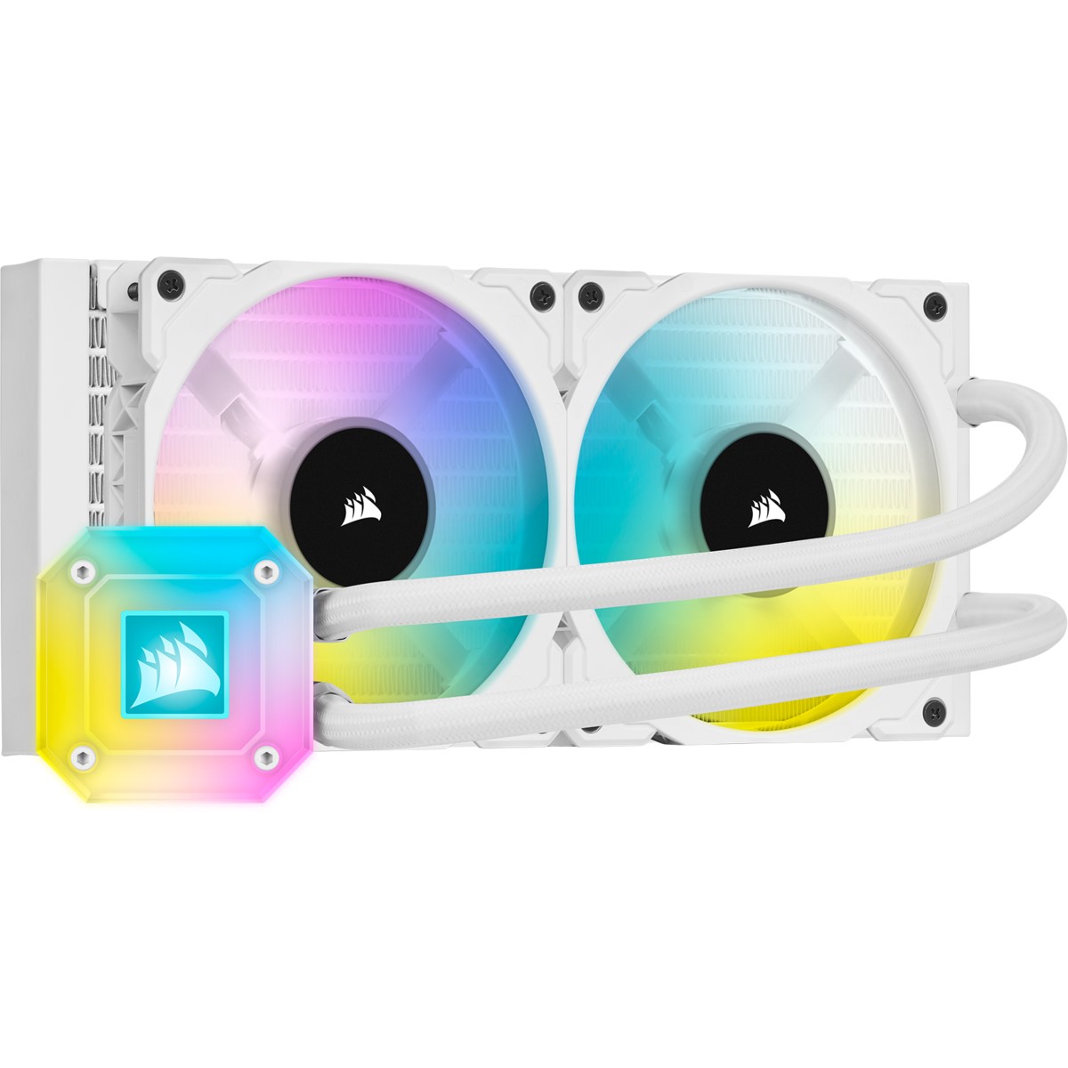 CORSAIR CW-9060050-WW ICUE H100I ELITE CAPELLIX 240 MM RGB FANLI SIVI ISLEMCI SOGUTUCUSU BEYAZ (INTEL 1200 1150 1151 1155 1156 1366 2011 2066 / AM resmi