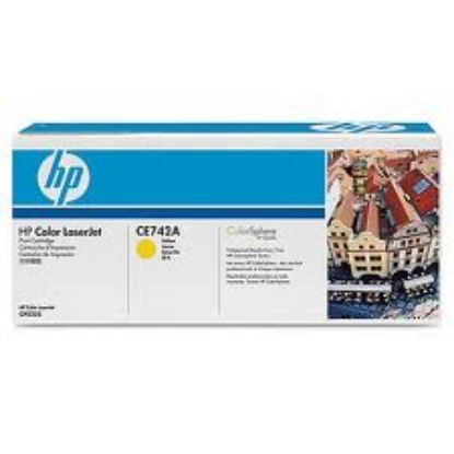 HP CE742A (307A) SARI TONER 7.300 SAYFA resmi