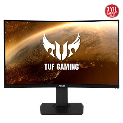 ASUS TUF GAMING VG32VQR 31,5 VA KAVISLI FREESYNC 2560x1440 1MS(MPRT) 165HZ DP HDMI MM VESA 3YIL EYECARE FLICKER-FREE DUSUK MAVI ISIK YÜKSEKLİK AYARI resmi