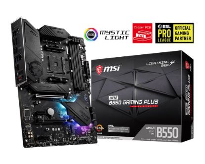 MSI MPG B550 GAMING PLUS AM4 DDR4 4400(OC) HDMI DP M.2 USB3.2 RGB ATX resmi