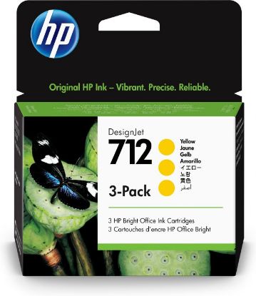 HP 3ED79A (712) SARI 29ML 3 PACKS GENIS FORMAT MUREKKEP KARTUSU resmi