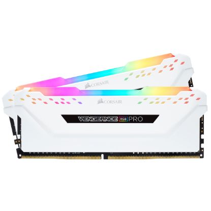 CORSAIR CMW16GX4M2C3200C16W 16GB (2X8GB) DDR4 3200MHz CL16 VENGEANCE WHITE RGB PRO SOGUTUCULU DIMM BELLEK resmi