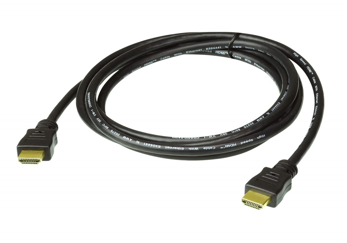 ATEN 2L-7D01H 1M HDMI KABLO 1.4 M/M 30AWG GOLD BLACK resmi