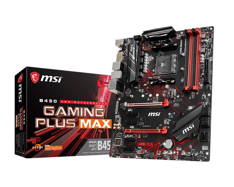 MSI B450 GAMING PLUS MAX AM4 DDR4 3466(OC)DVI HDMI USB3.2 ATX resmi