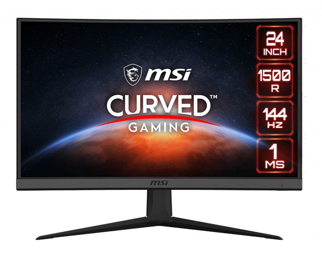23.6 MSI OPTIX G24C6 CURVED 1500R VA 1920X1080 (FHD) 16:9 144HZ 1MS FREESYNC PREMIUM GAMING MONITOR resmi