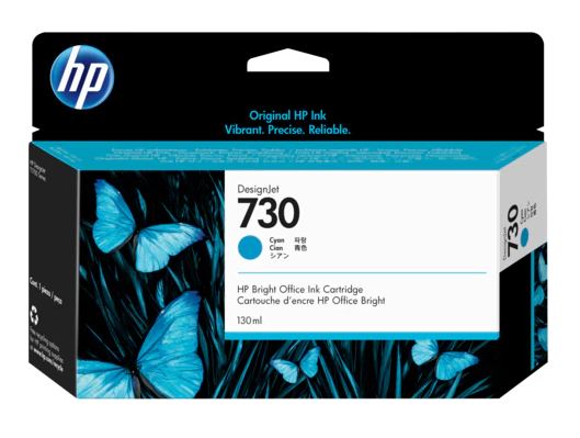 HP P2V62A (730) CAMGOBEGI 130 ML GENIS FORMAT MUREKKEP KARTUSU resmi