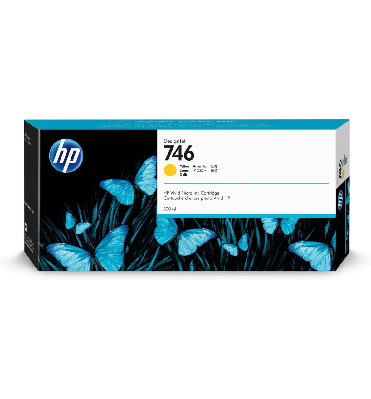 HP P2V79A (746) 300 ML SARI DESIGNJET MÜREKKEP KARTUŞU resmi