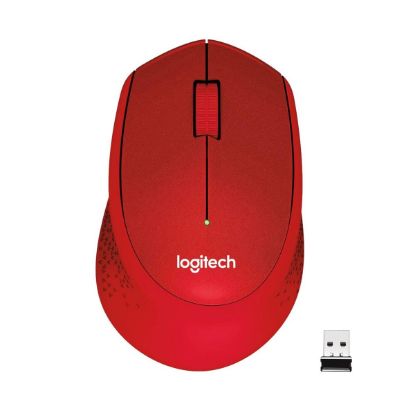 LOGITECH M330 SESSİZ KABLOSUZ MOUSE-KIRMIZI 910-004911 resmi