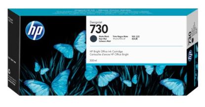 HP P2V71A (730) MAT SİYAH 300 ML GENIS FORMAT MUREKKEP KARTUSU resmi