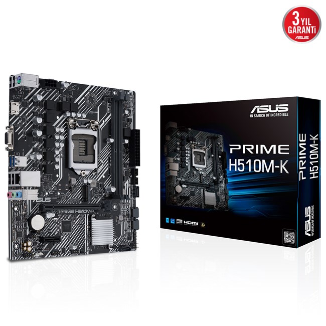 Asus Prime H510M-K 1200P Vga Hdmi Usb3.2 resmi