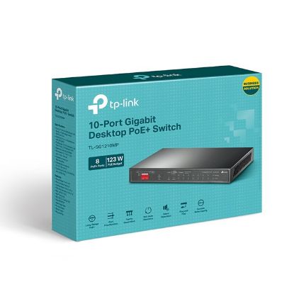 TP-Link TL-SG1210MP 8 Port Gigabit PoE 1SFP Switc resmi