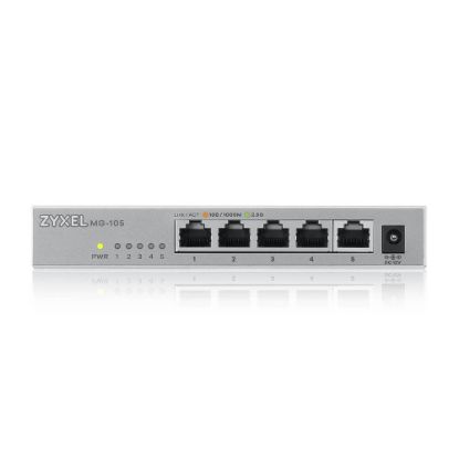 ZYXEL MG-105 5 PORT 10/100/1000 MBPS YÖNETİLEMEZ 2.5GbE UNMAN SWITCH resmi