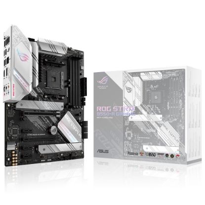 ASUS ROG STRIX B550-A GAMING AMD B550 AM4 DDR4 4600 DP HDMI ÇİFT M2 USB3.2 ARGB 2.5GBİT LAN ATX PCIE 4.0 128GB’A KADAR RAM DESTEĞİ AI SES ENGELLEYİCİ MİC. DESTEĞİ resmi