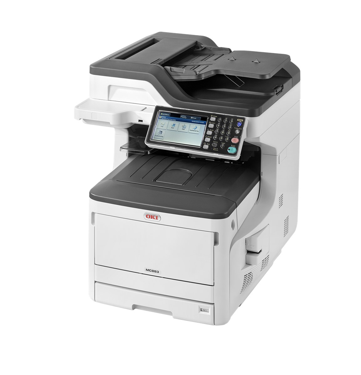 OKI 45850304 MC883DN A3/A4 ÇOK FONKSİYONLU RENKLİ LAZER YAZICI/ TARAYICI/FOT./FAX 35ppm resmi