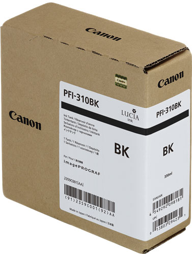 CANON 2359C001 PFI-310 BK SİYAH KARTUŞ (330 ml) / TX-2000 / TX-3000 / TX-4000 resmi