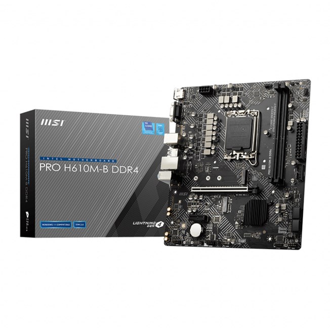 MSI Pro H610M-B D4 1700P Vga Hdmi resmi