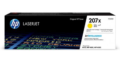 HP W2212X (207X) YÜKSEK KAPASİTELİ SARI LASERJET TONER 2.450 SAYFA resmi