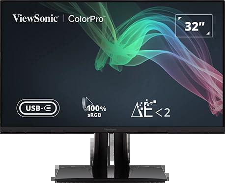 VIEWSONIC VP3256-4K 32 IPS 4K UHD 3840 x 2160 PANTONE ONAYLI USB TIP-C 100 sRGB FOTOĞRAF / PRODÜKSİYON / TASARIM MONİTÖRÜ resmi