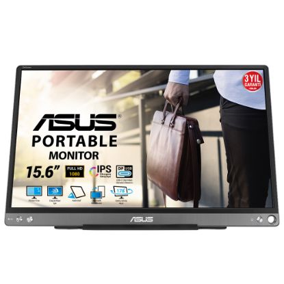 ASUS ZENSCREEN MB16ACE 15.6 TASINABILIR USB MONITOR IPS 1920x1080 5MS USB TYPE-C  3YIL MAT EKRAN . USB TYPE-C TO A ADAPTOR. DUSUK MA resmi