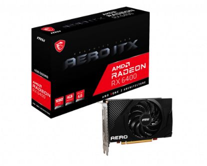 MSI VGA RADEON RX 6400 AERO ITX 4G RX6400 4GB GDDR6 64B PCIE 4.0 X4 (1XDP 1XHDMI) resmi