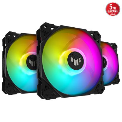 ASUS TUF TF120 SOĞUTUCU KASA RADYATÖR FANI ADRESLENEBİLİR ARGB 120MM 3 IN 1 resmi